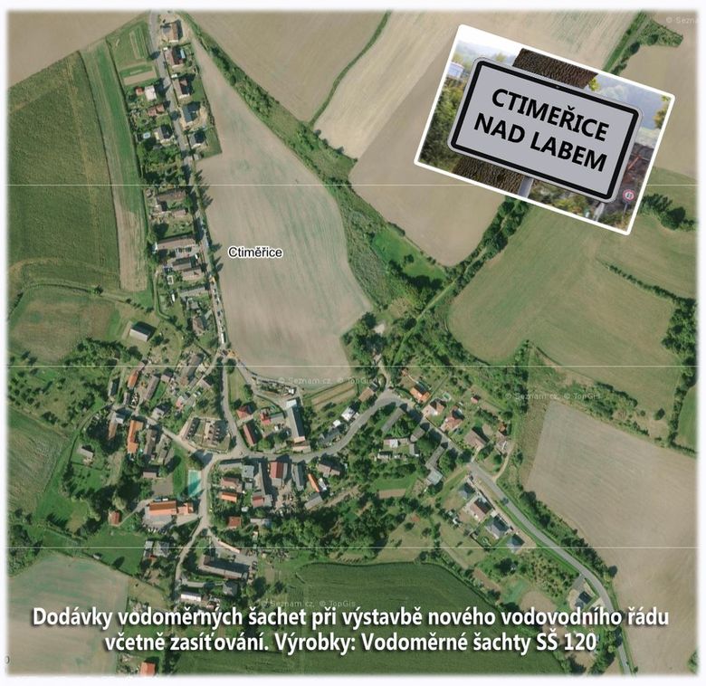 Ctimeřice nad Labem, výstavba vodovodního řádu, vodoměrné šachty SŠ 120
