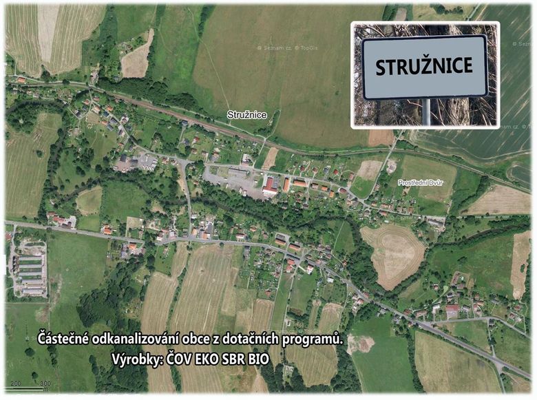 Stružnice, odkanalizování obce, ČOV EKO SBR BIO