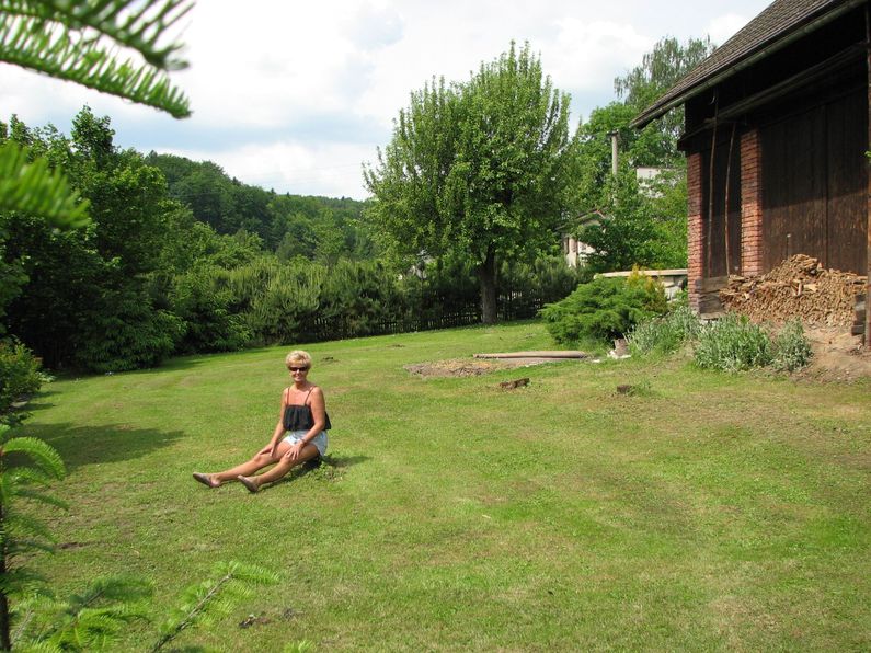 Bazén - Turnov, zahrada před umístěním bazénu