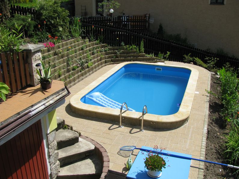 Bazén - Přepeře, finální podoba bazénu