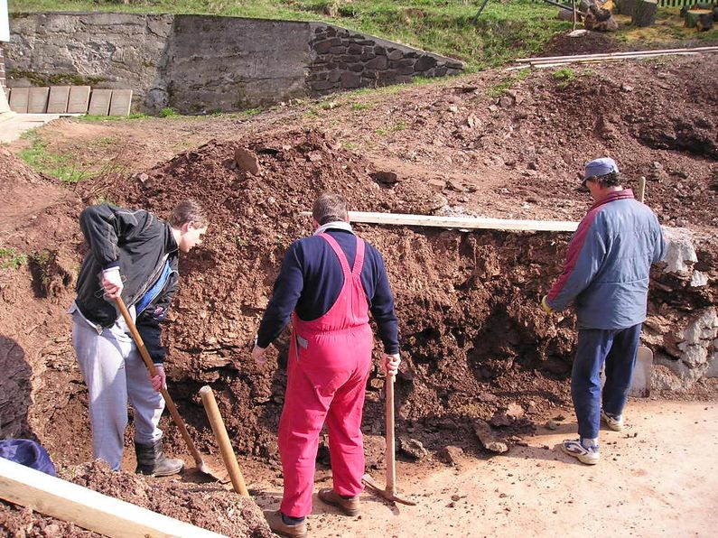 Bazén - Semily, přípravné práce pro bazén