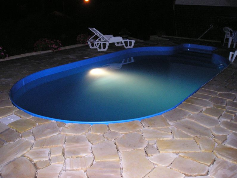 Ukázka osvětlení bazénu