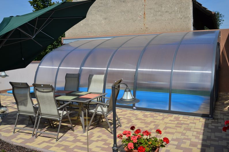 Bazén obdélník + zastřešení Veranda