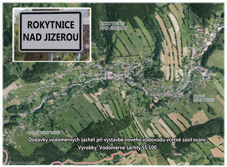 Rokytnice nad Jizerou, výstavba vodovodního řádu, vodoměrné šachty SŠ 100