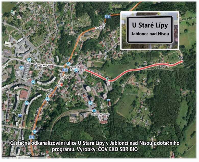 U Staré Lípy, Jablonec nad Nisou, odkanalizování ulice, ČOV EKO SBR BIO