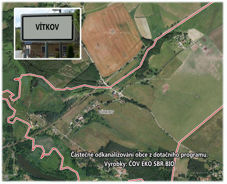 Vítkov, odkanalizování obce, ČOV EKO SBR BIO