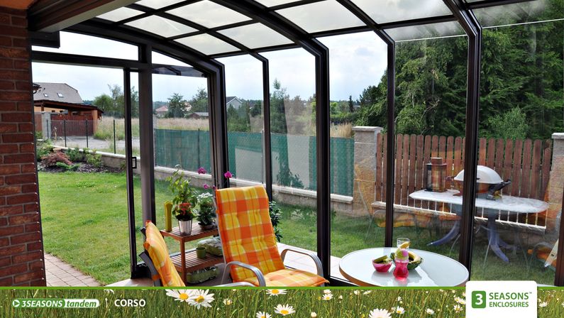 Zastřešení Corso, kompakt, profil antracit