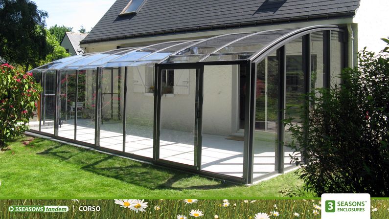 Zastřešení Corso, kompakt, profil antracit