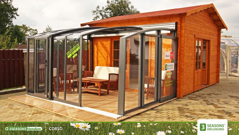 Zastřešení Corso, kompakt, profil antracit