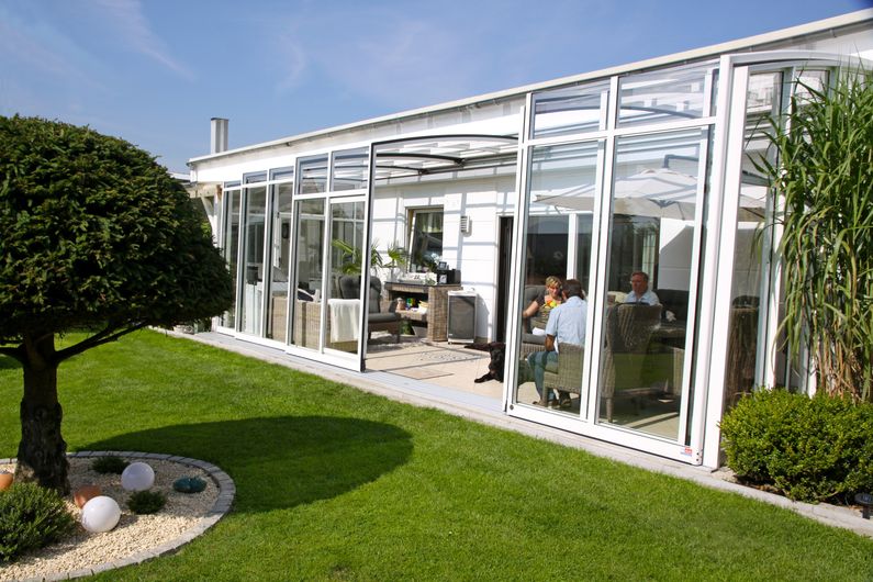 Zastřešení Corso, kompakt, bílý profil