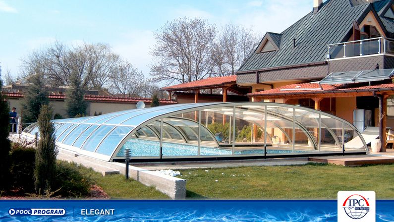 Zastřešení Elegant, kompakt, bílý profil