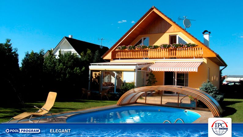 Zastřešení Elegant, dřevodekor