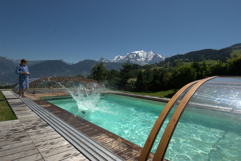 Zastřešení Elegant, kompakt, dřevodekor