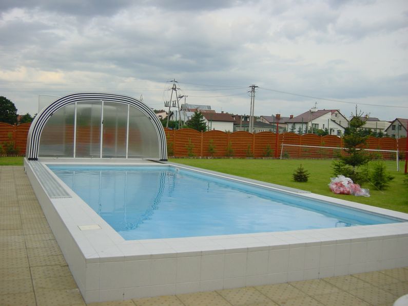 Zastřešení Laguna, čirý polykarbonát, stříbrný profil