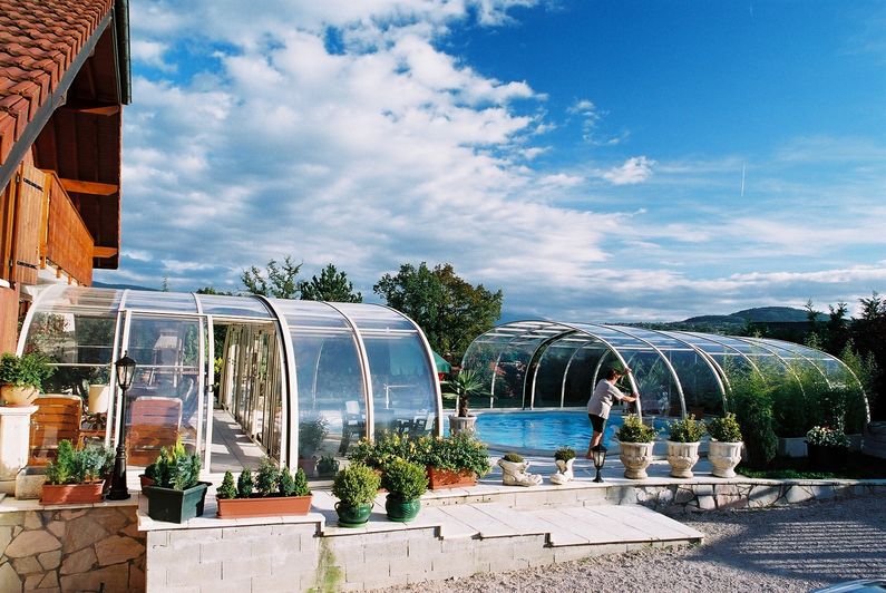 Zastřešení Laguna, kompakt, bílý profil