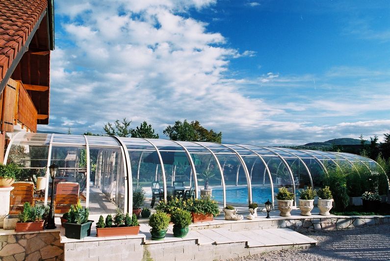 Zastřešení Laguna, kompakt, bílý profil