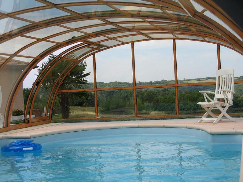 Zastřešení Laguna, kompakt, profil dřevodekor