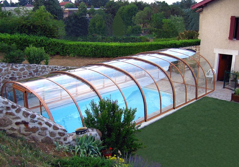 Zastřešení Laguna, kompakt, profil dřevodekor