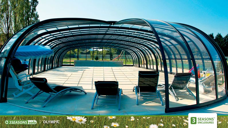 Zastřešení Olympic, kompakt, zelený profil