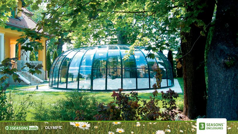 Zastřešení Olympic, kompakt, profil zelený