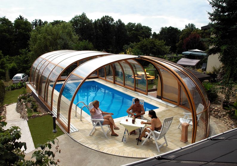 Zastřešení Olympic, kompakt, profil dřevodekor