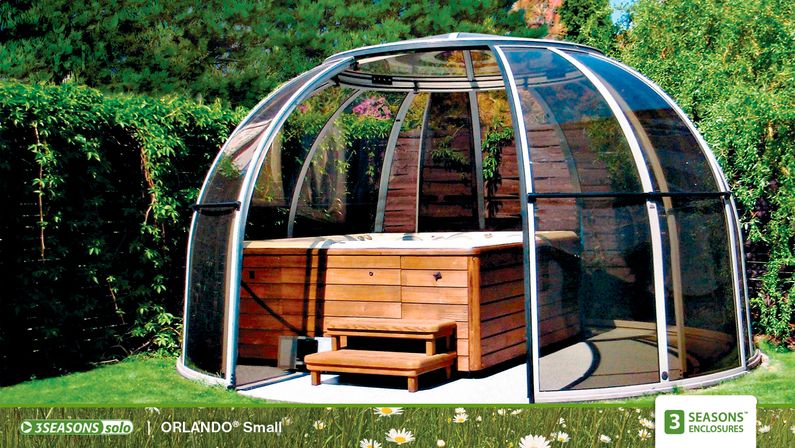 Zastřešení Orlando, bronzový kompakt, stříbrný profil