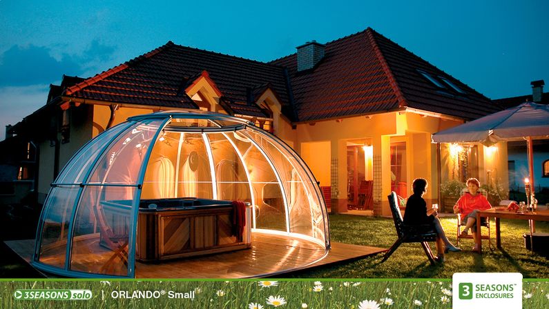 Zastřešení Orlando, kompakt, stříbrný profil