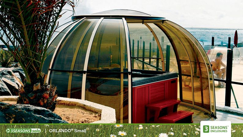 Zastřešení Orlando, bronzový kompakt, béžový profil