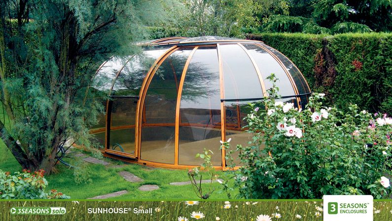 Zastřešení Sunhouse, bronzový kompakt, profil dřevodekor