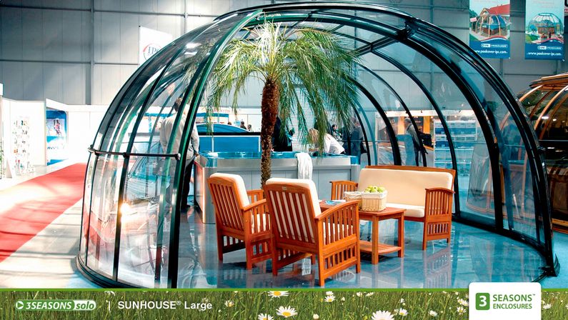 Zastřešení Sunhouse, kompakt, zelený profil