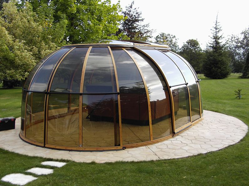 Zastřešení Sunhouse, bronzový kompakt, profil dřevodekor