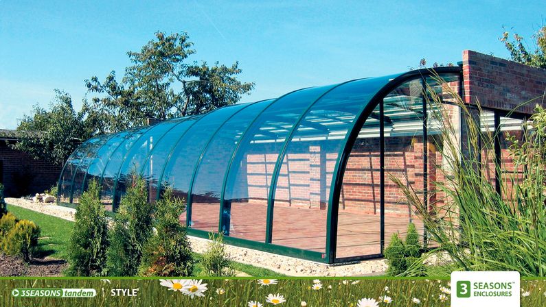 Zastřešení Style, kompakt, zelený profil