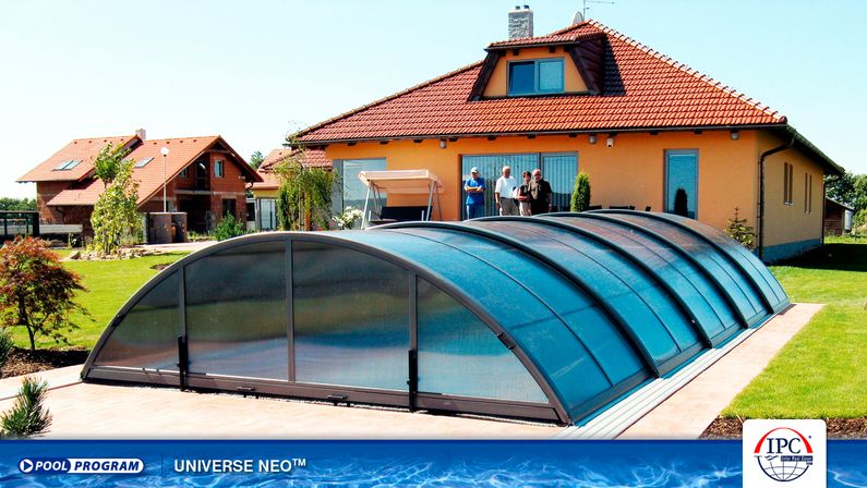 Zastřešení Universe, kouřový polykarb, antracitový profil