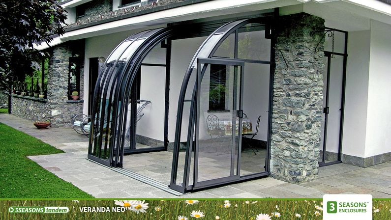 Zastřešení Veranda, kompakt, profil antracit