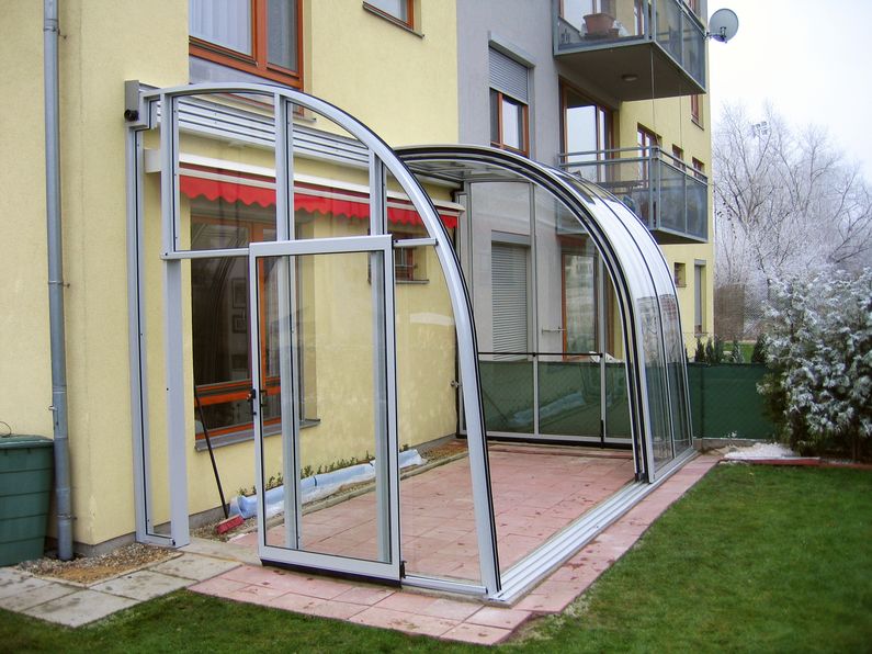 Zastřešení Veranda, kompakt, bílý profil