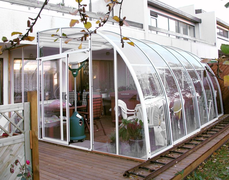 Zastřešení Veranda, kompakt, bílý profil