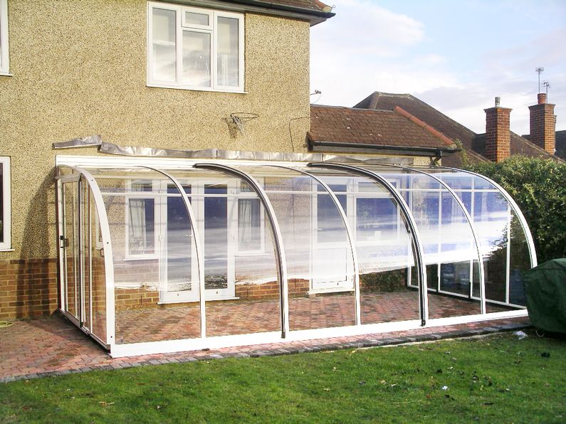 Zastřešení Veranda, kompakt, bílý profil