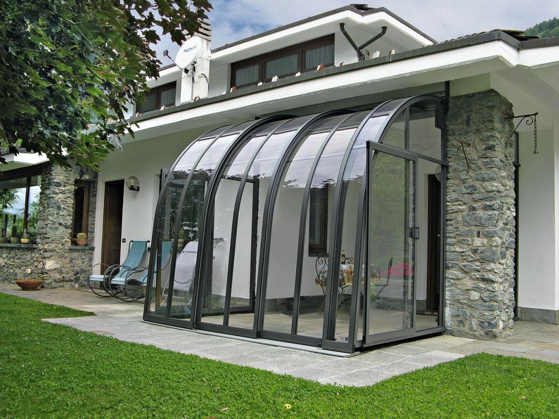 Zastřešení Veranda, kompakt, profil antracit