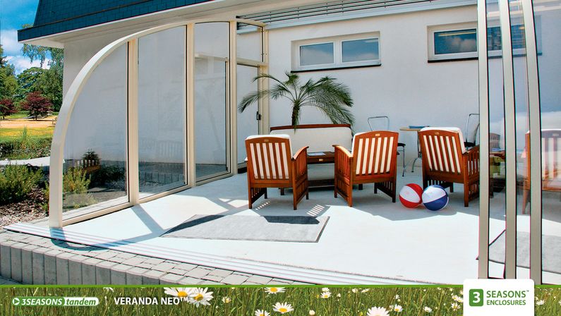 Zastřešení Veranda, kompakt, bílý profil