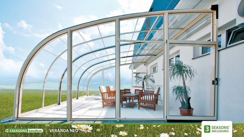 Zastřešení Veranda, kompakt, bílý profil