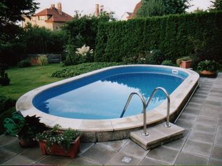 Bazén - ukončení lemový kámen