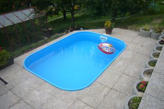 Bazén - ukončení trubka