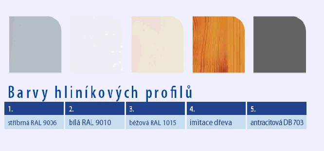 Barvy hliníkových profilů