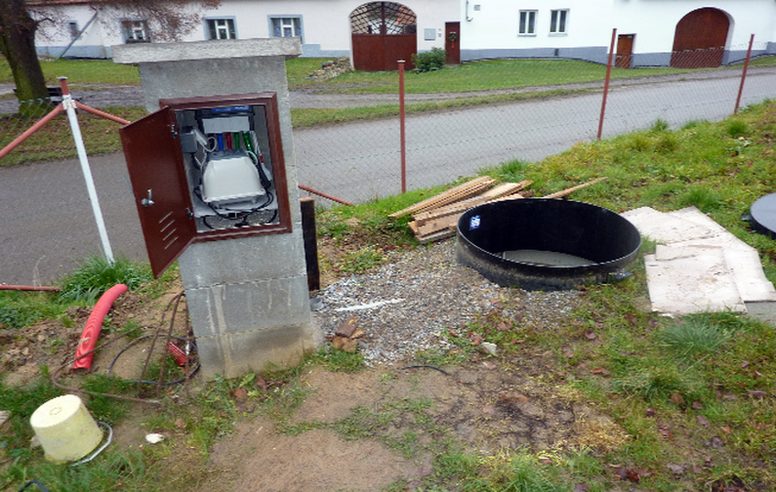 Umístění řídící jednotky čistírny odpadních vod EKO SBR BIO