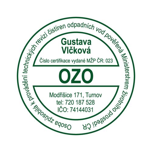 Razítko OZO Gustava Zemanová